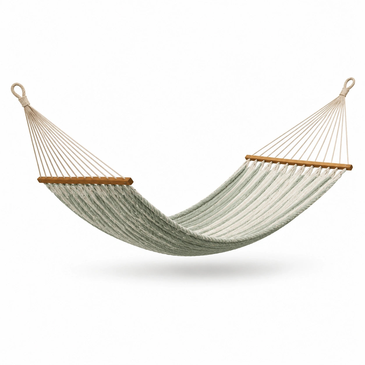 Amaca in Cotone con Stecche in Legno Verde