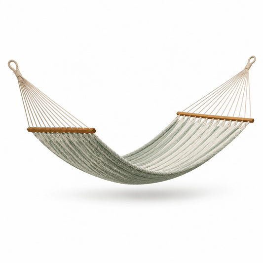 Amaca in Cotone con Stecche in Legno Verde