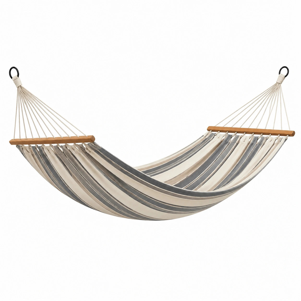 Amaca in cotone 200x100 cm grigio e bianco